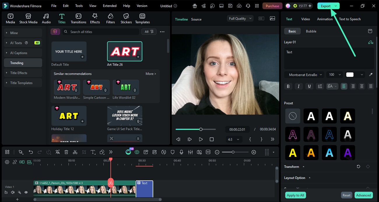 export video filmora