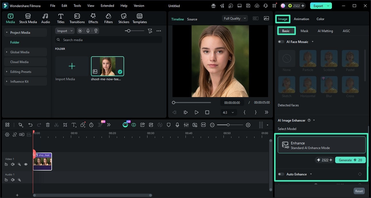 enable ai enhancer feature