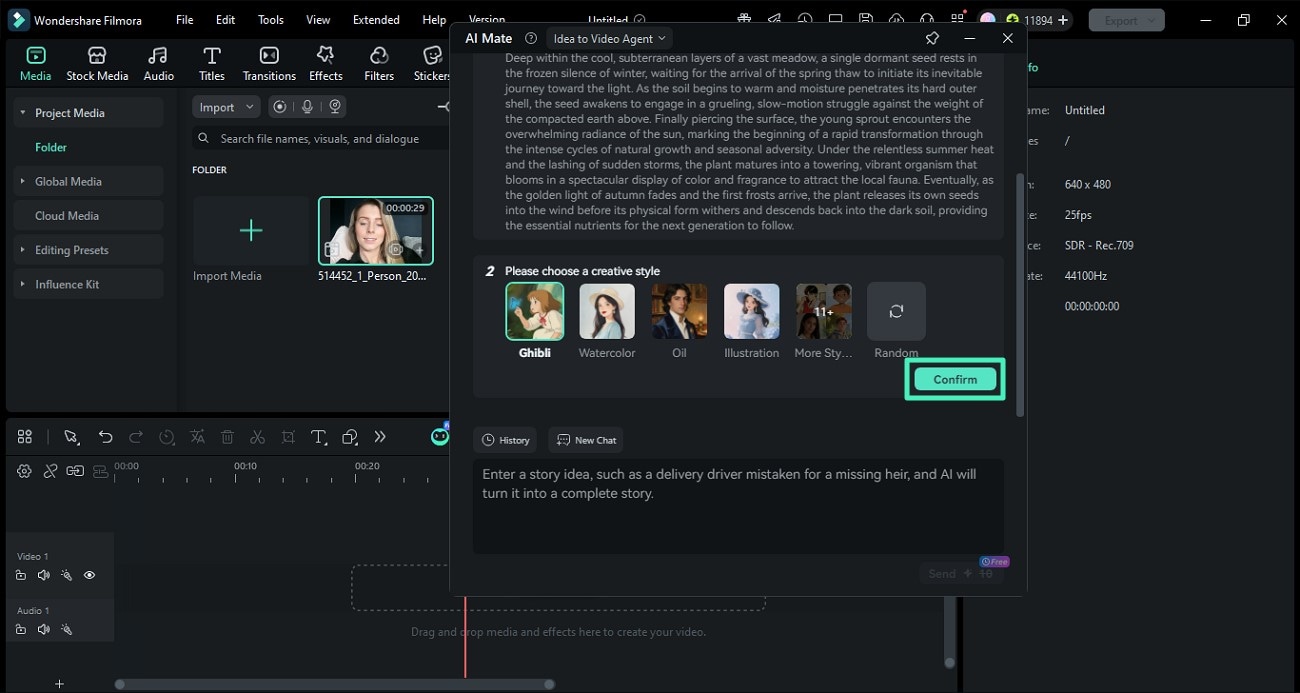 choose creative video style