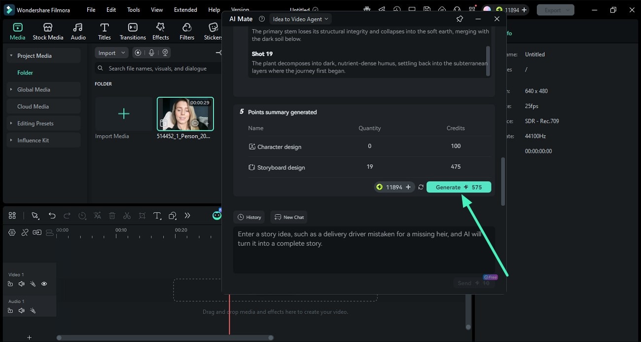 preview story script generate