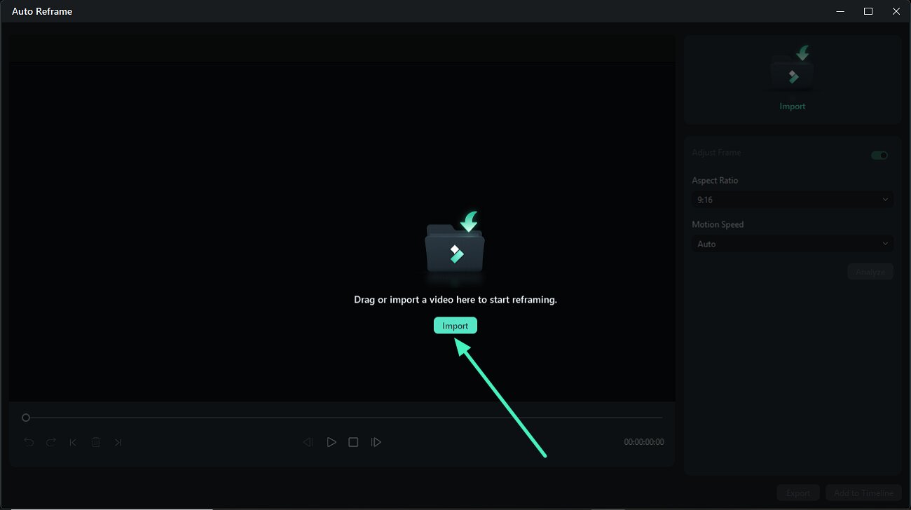 import video auto reframe
