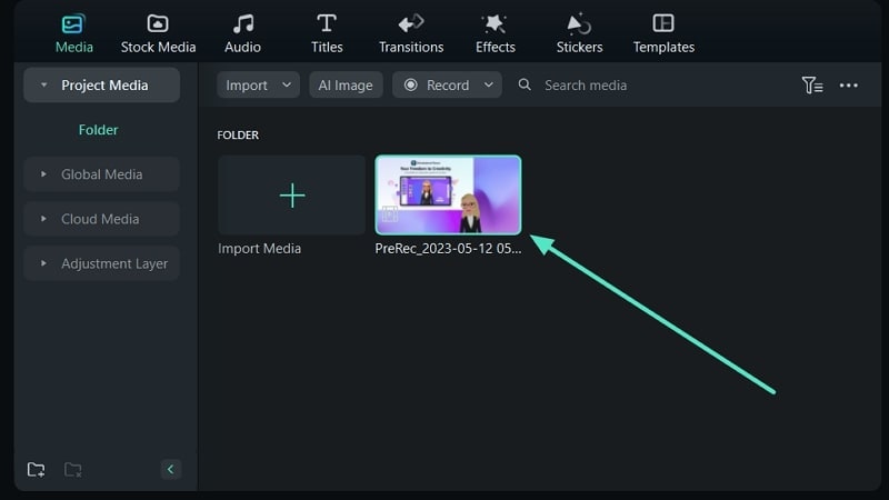 Modificare i video registrati su Filmora