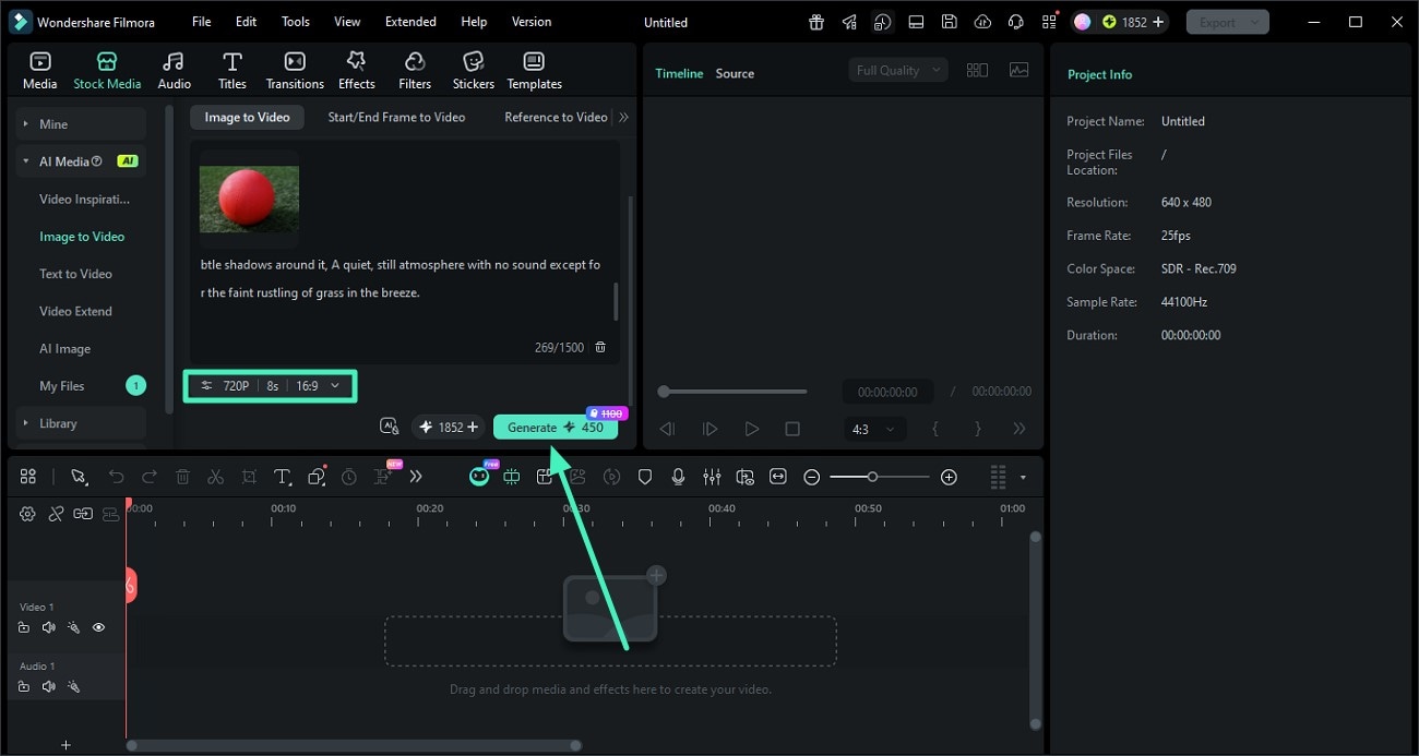 configure settings press generate