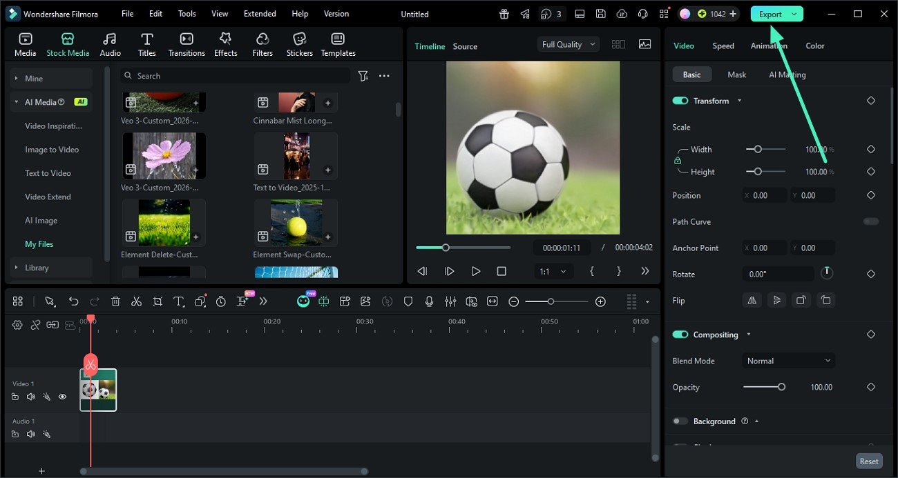 review generated video and save