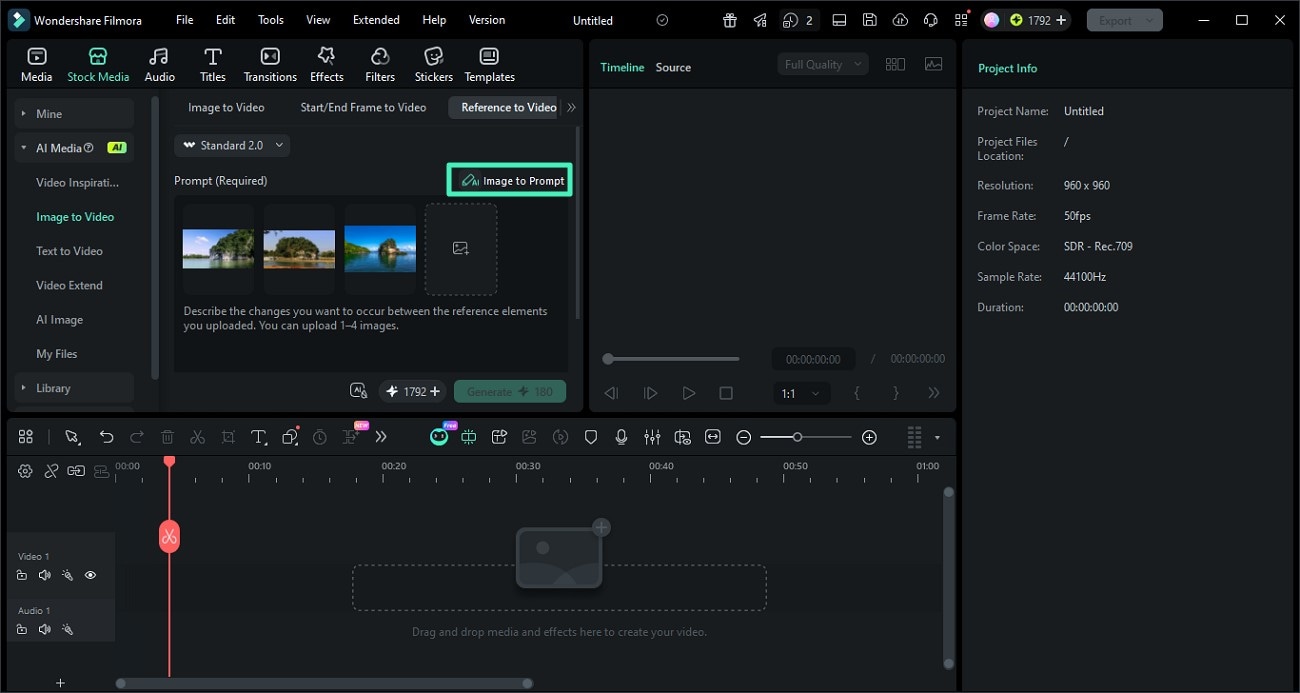 press image to prompt after adding frames