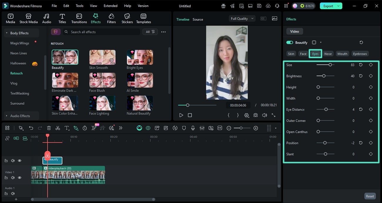 enhance eyes with adjustments