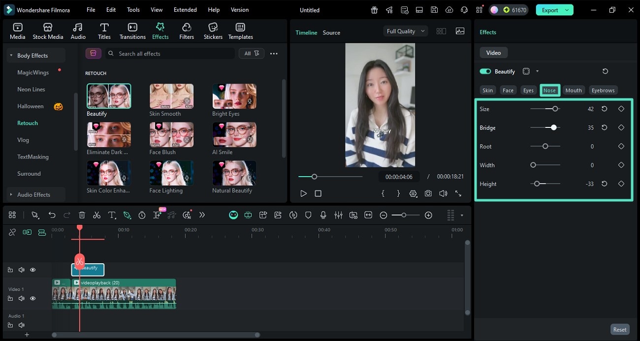 make changes to nose