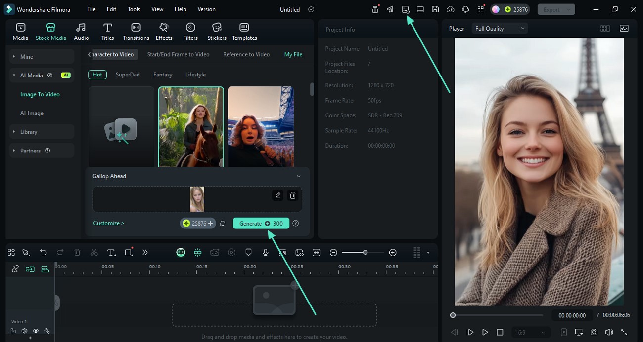 Generate a video
