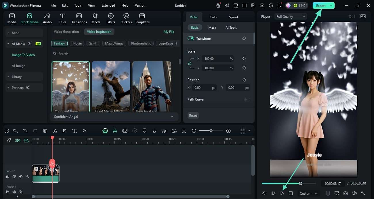 export final inspiration video