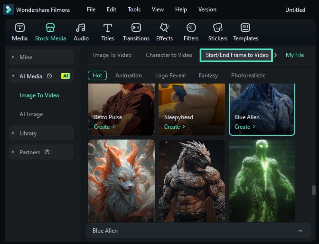 browse start end frame to video