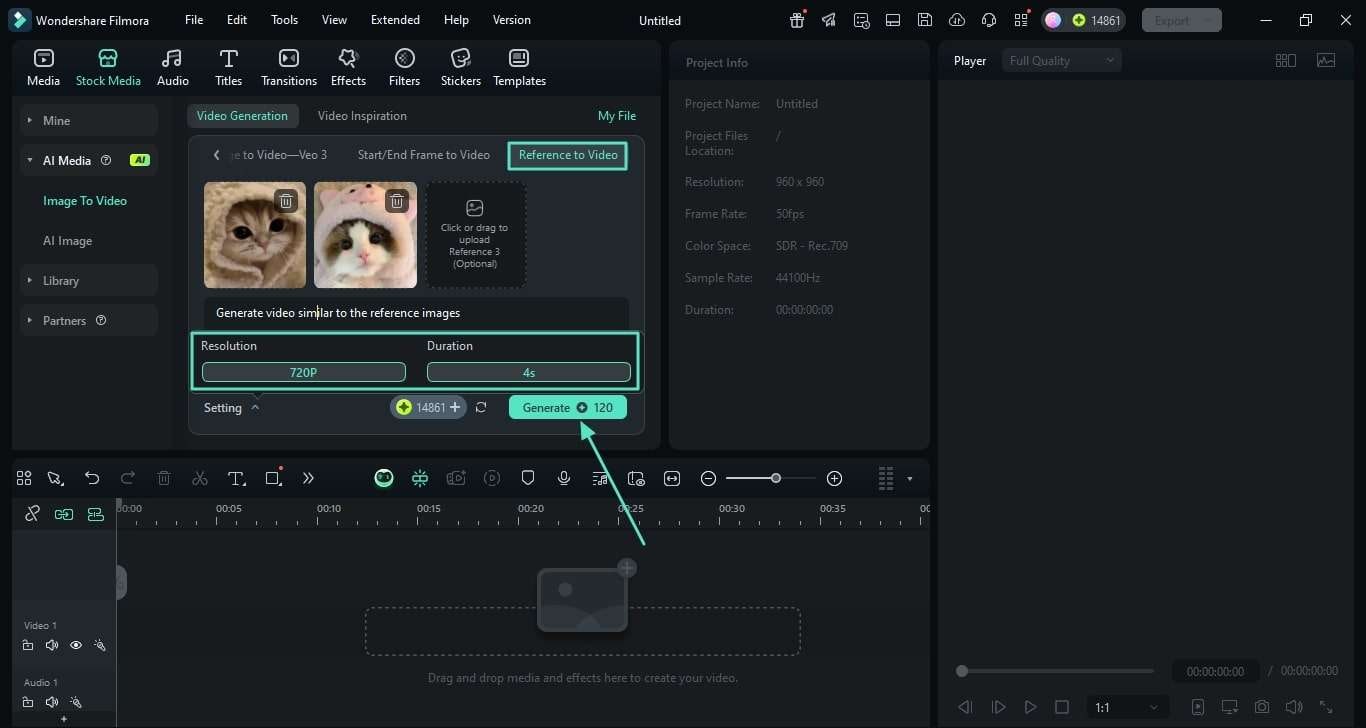 set parameters reference to video