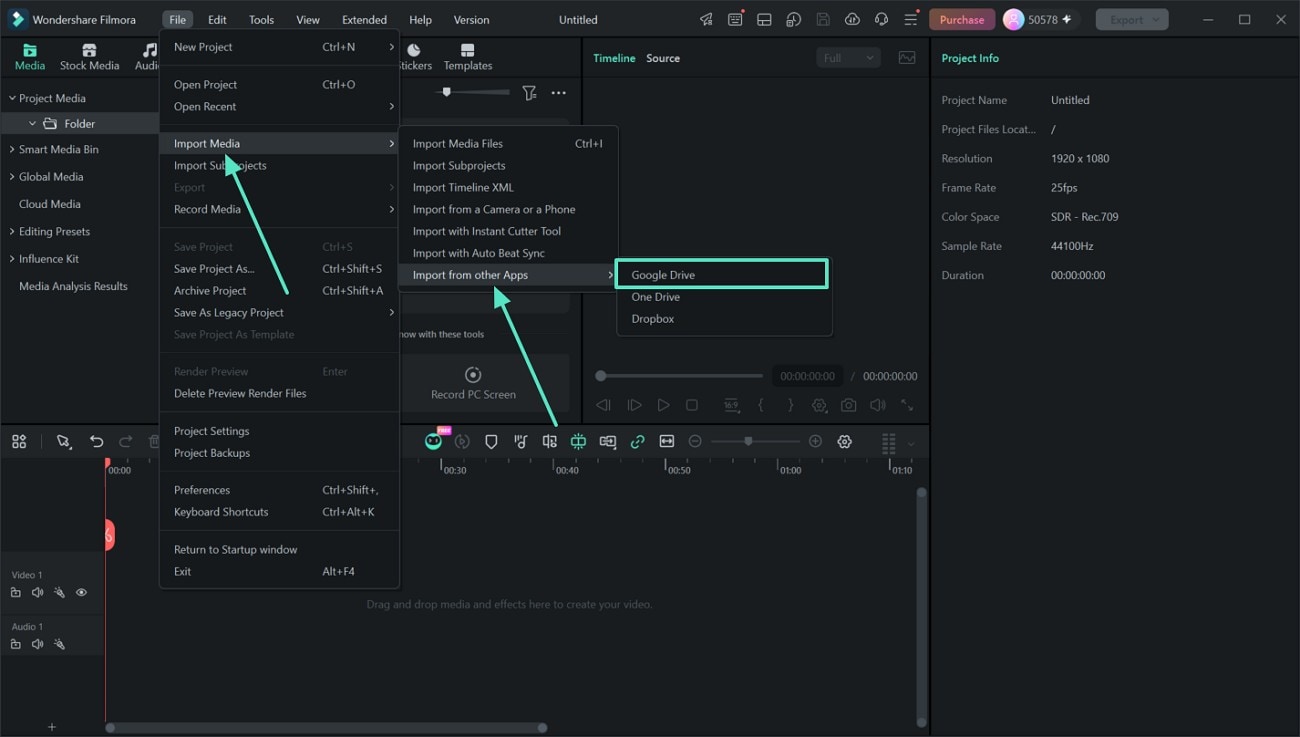 Import with other apps