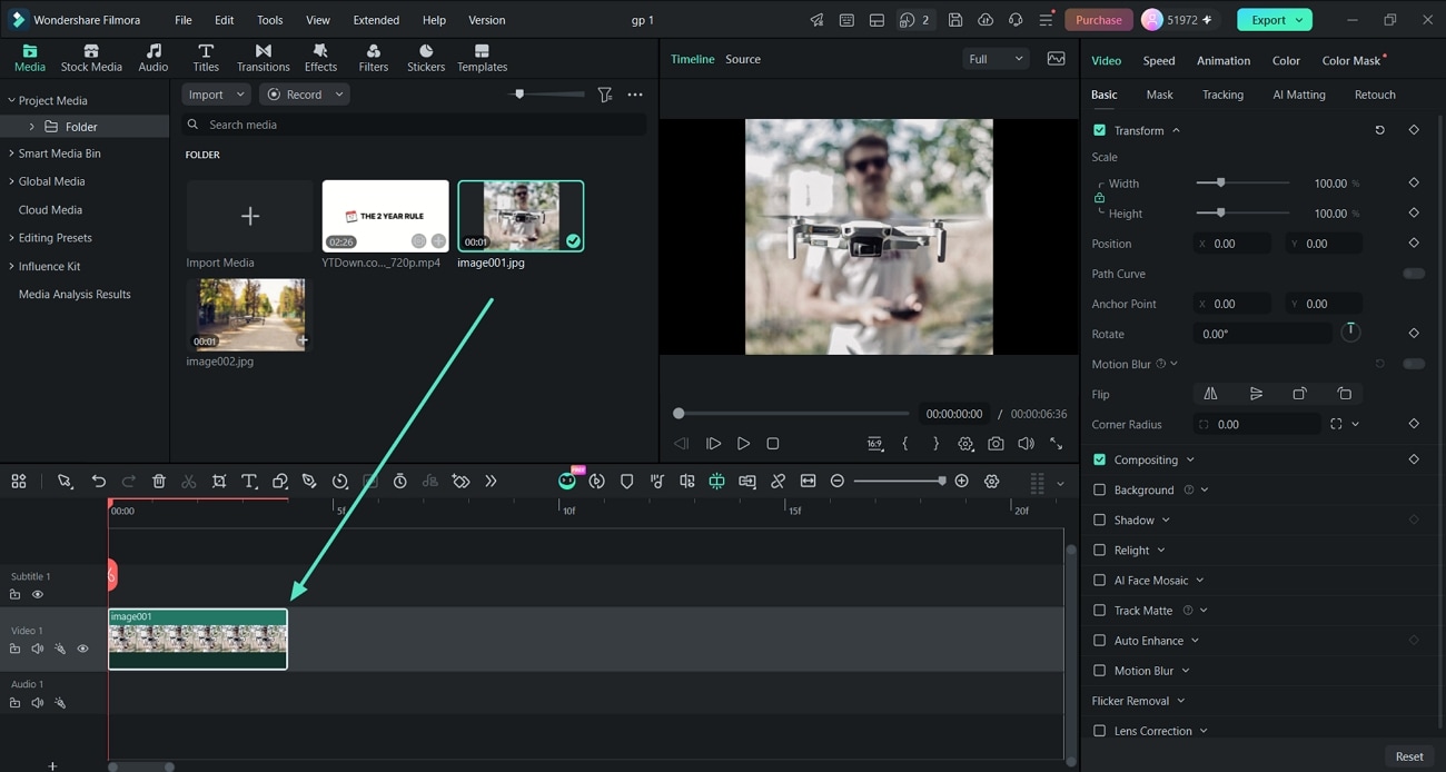 add image sequence timeline