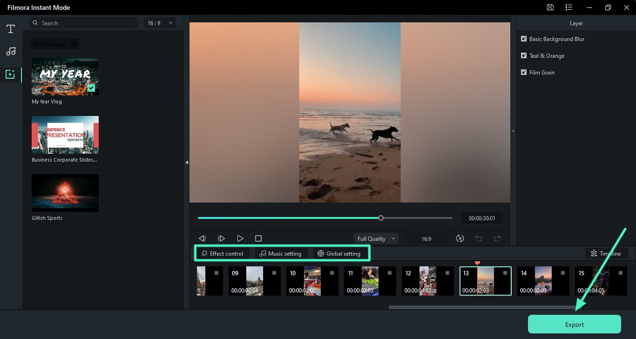 review results and export