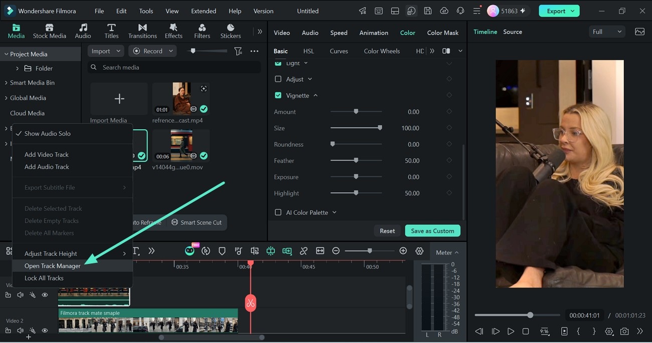add and manage timeline tracks