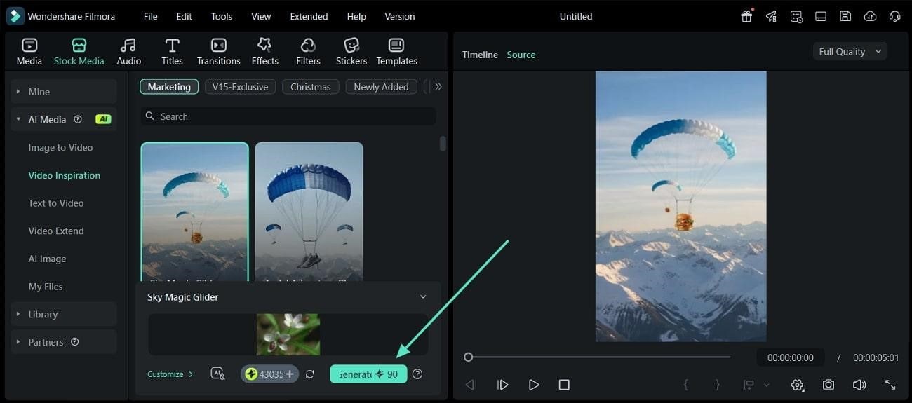 generate inspiration video now