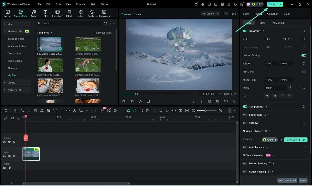 preview inspiration video export
