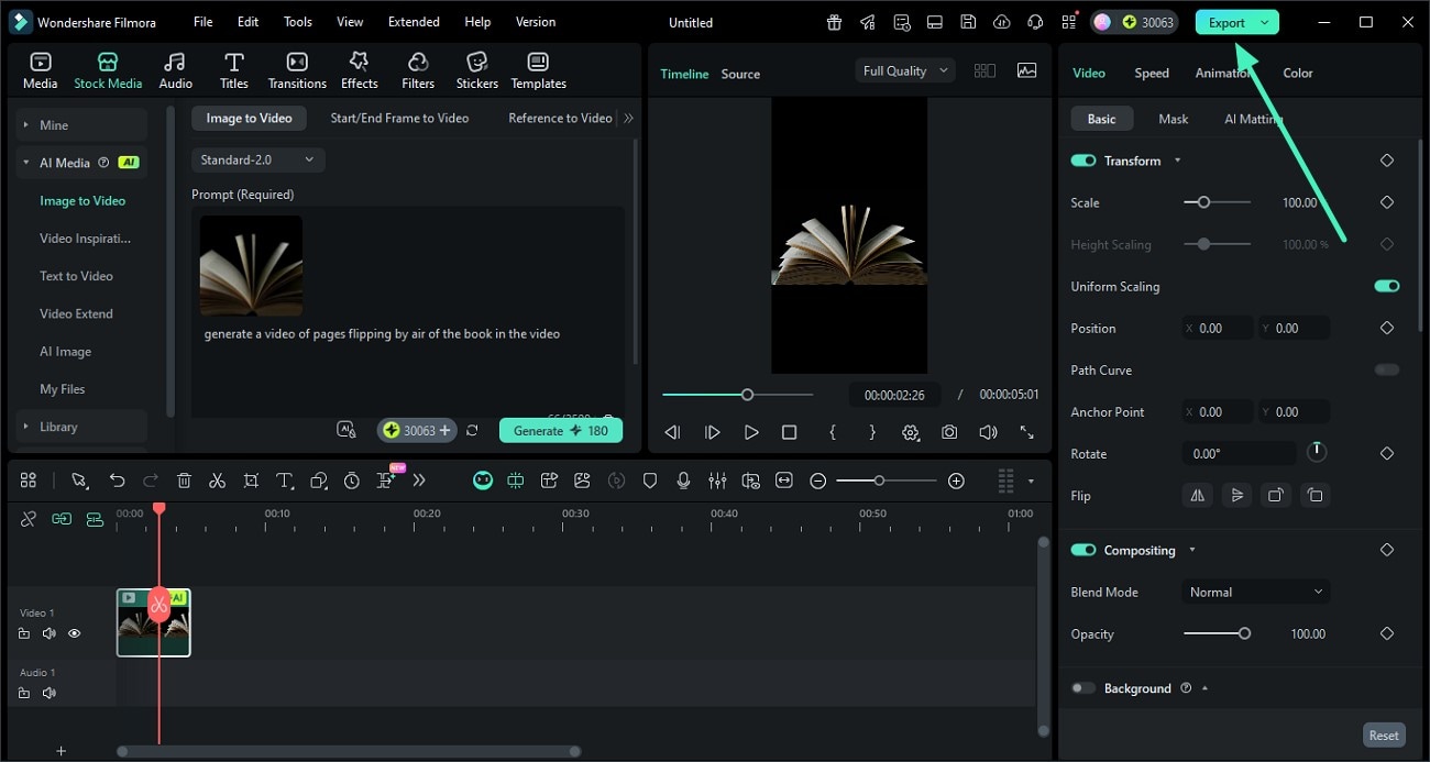 edit standard 2.0 video and save