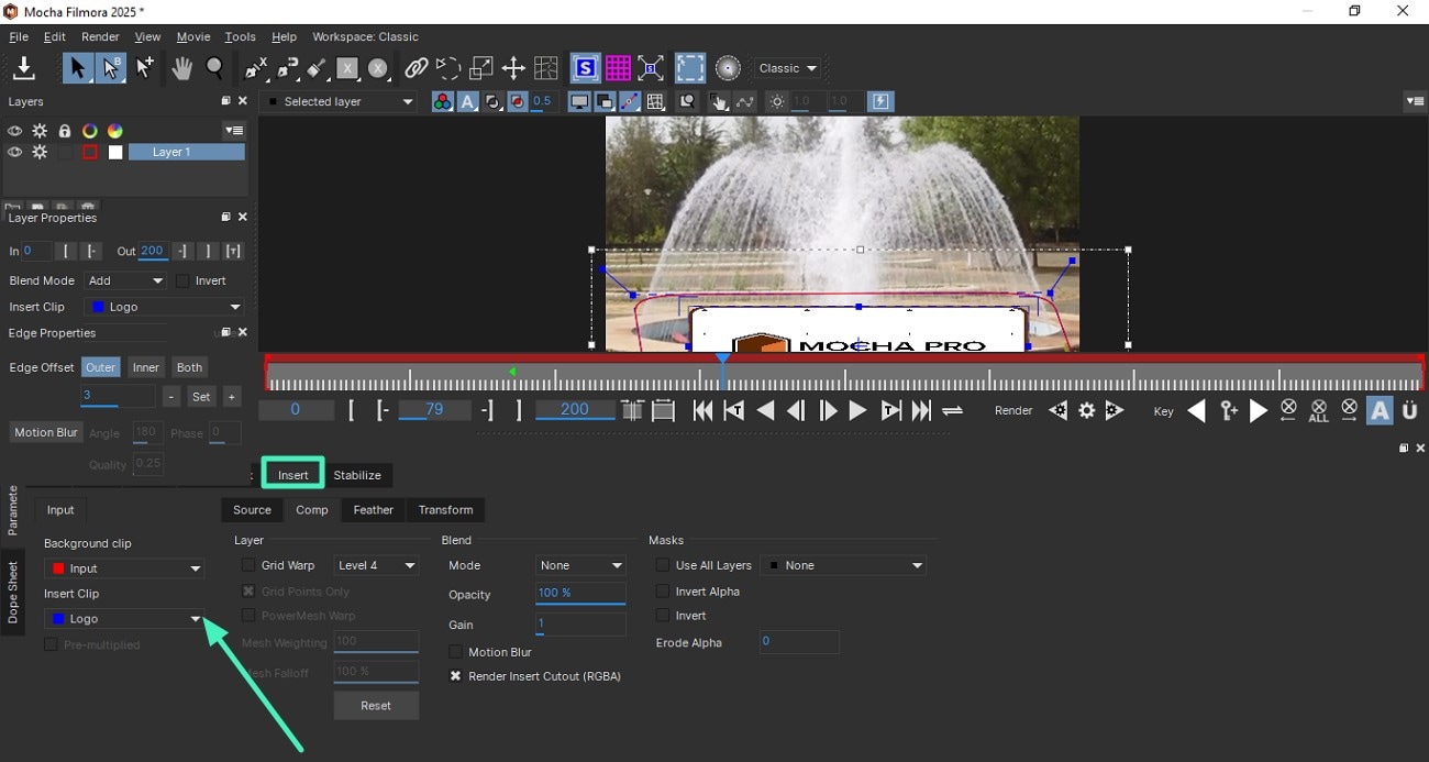 insert logo on video