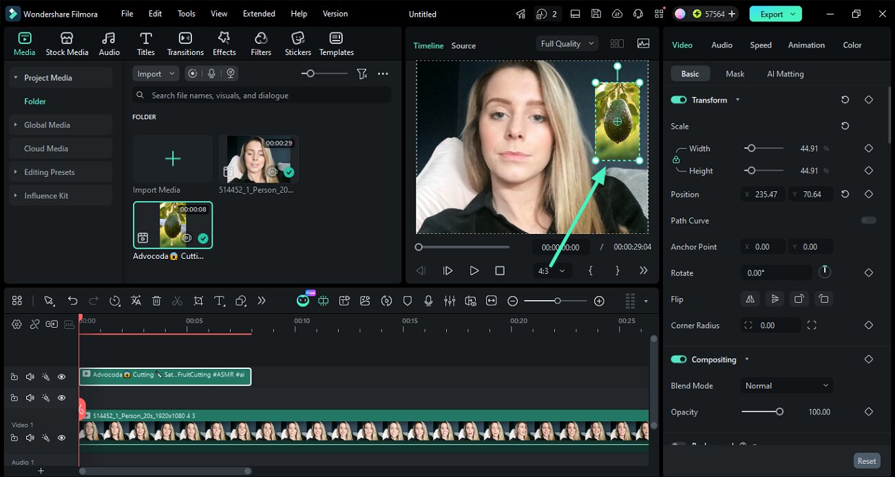 adjust pip video size and position