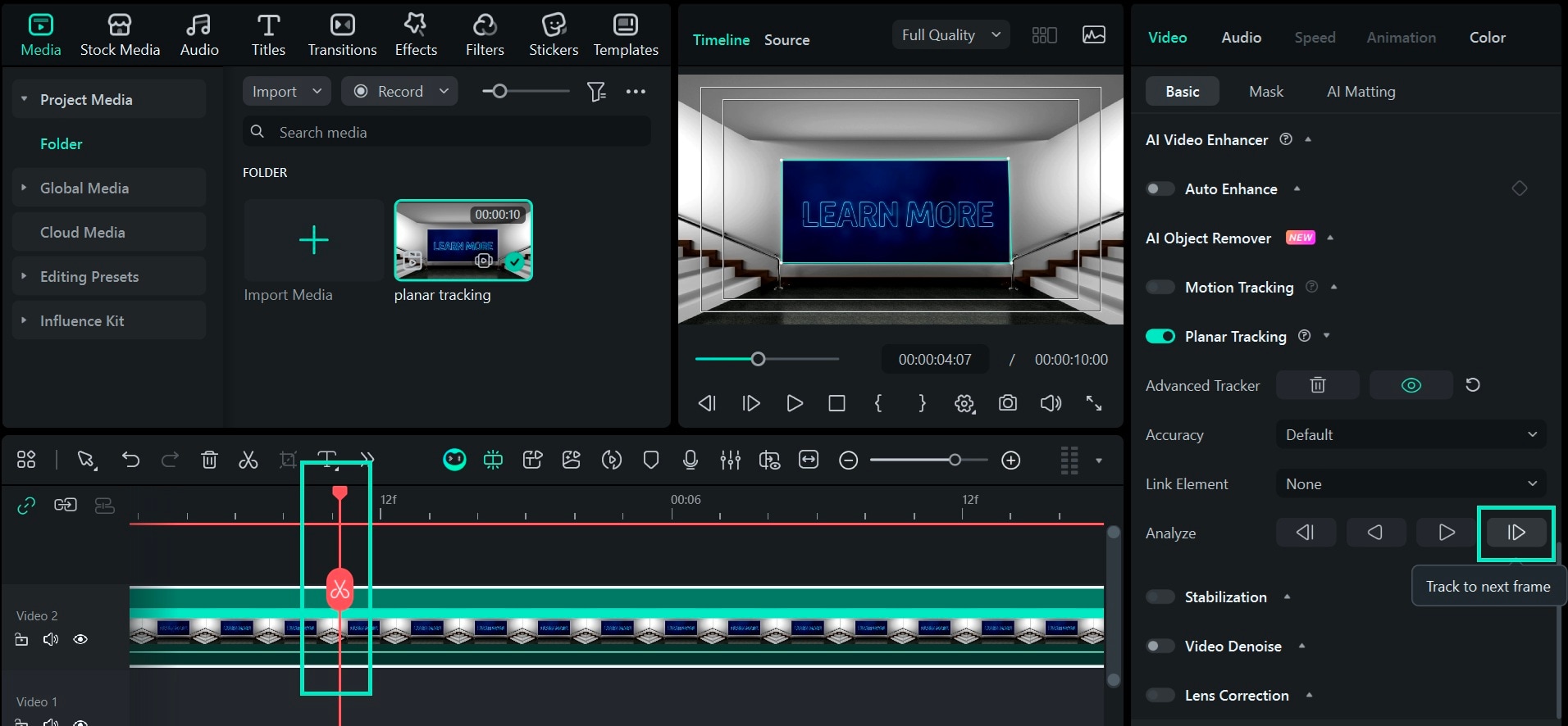 adjust the tracking results