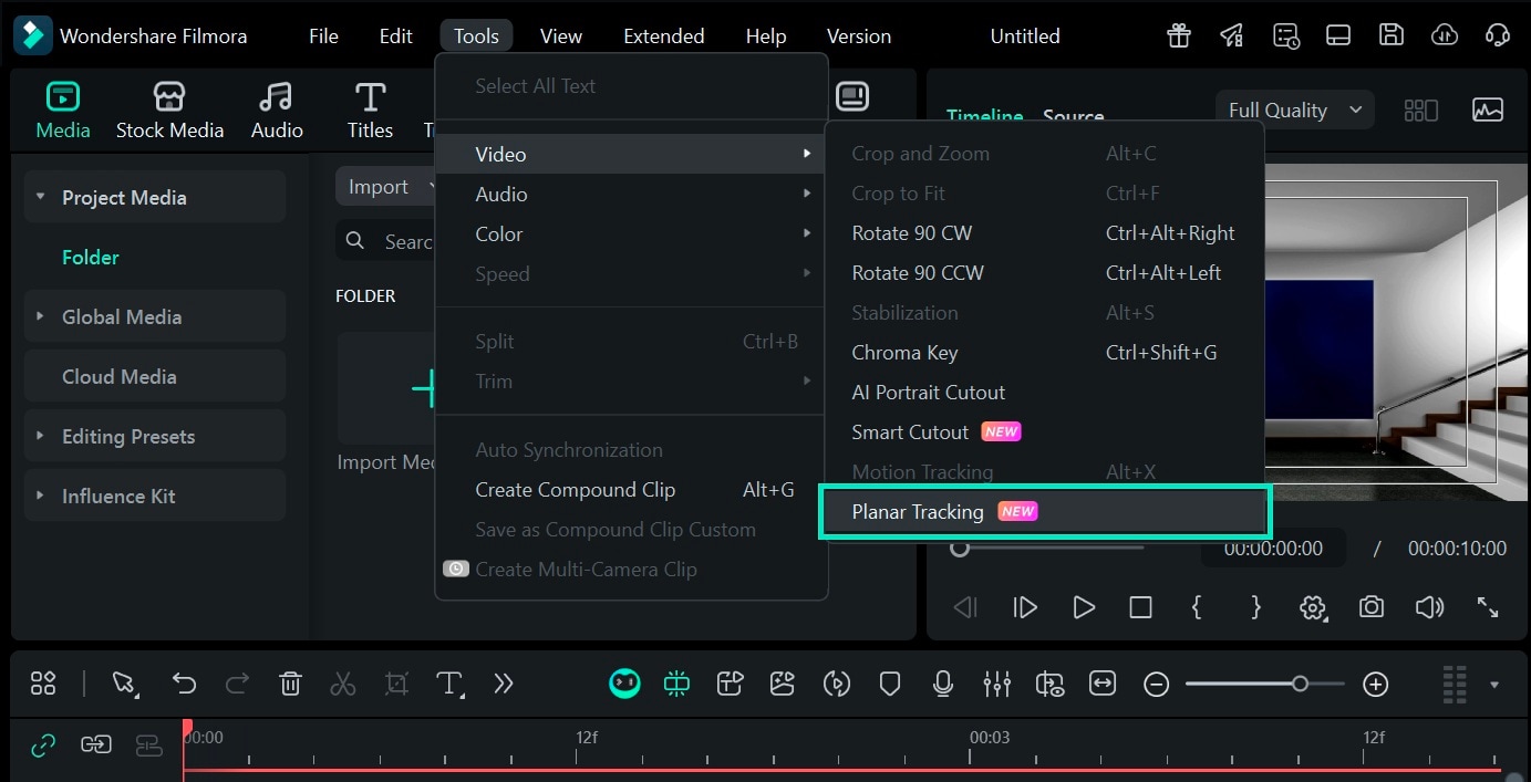 locate planar tracking from tools