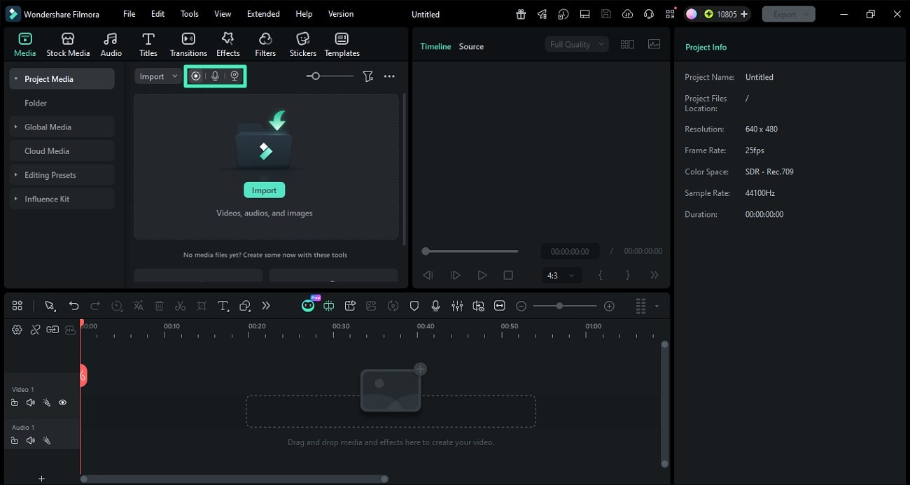 open media recording options windows