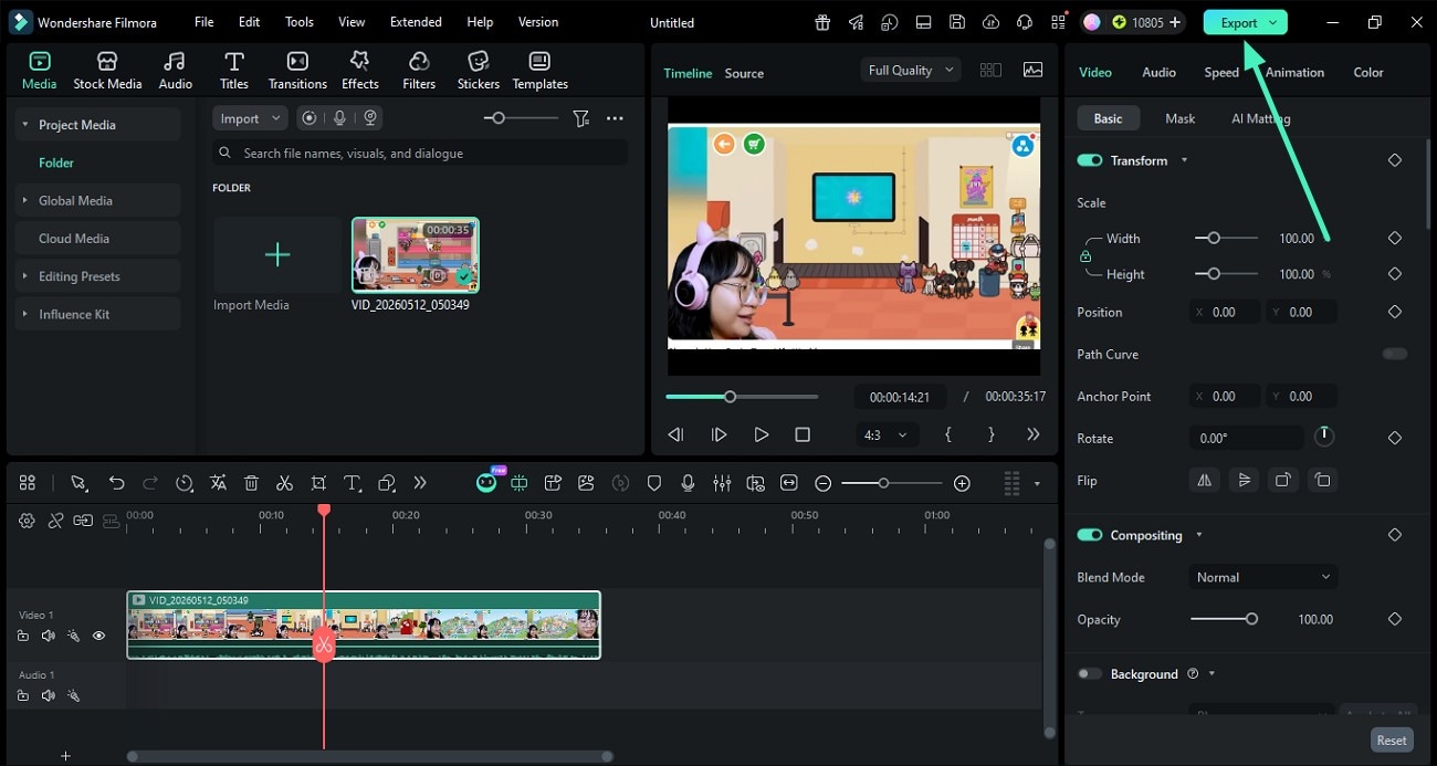 preview recorded video export