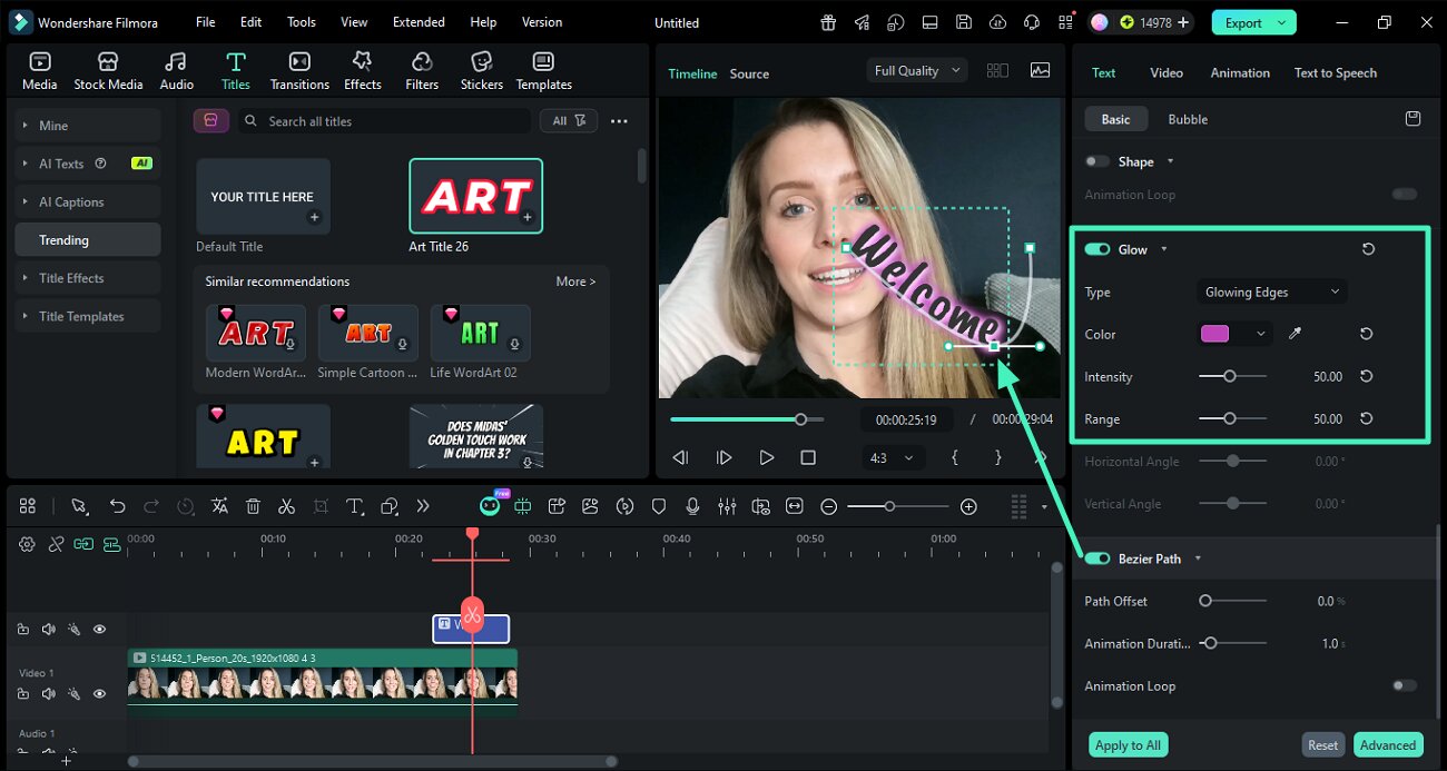 apply bezier path save results
