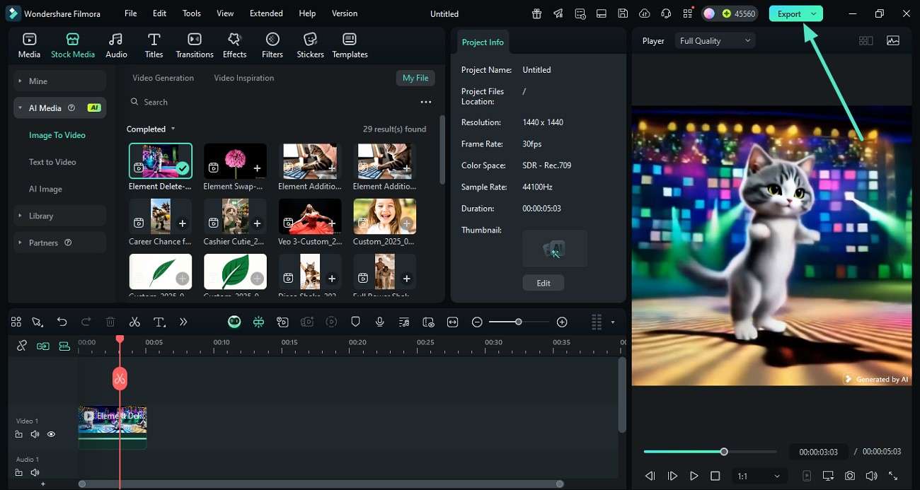 modify video and save filmora