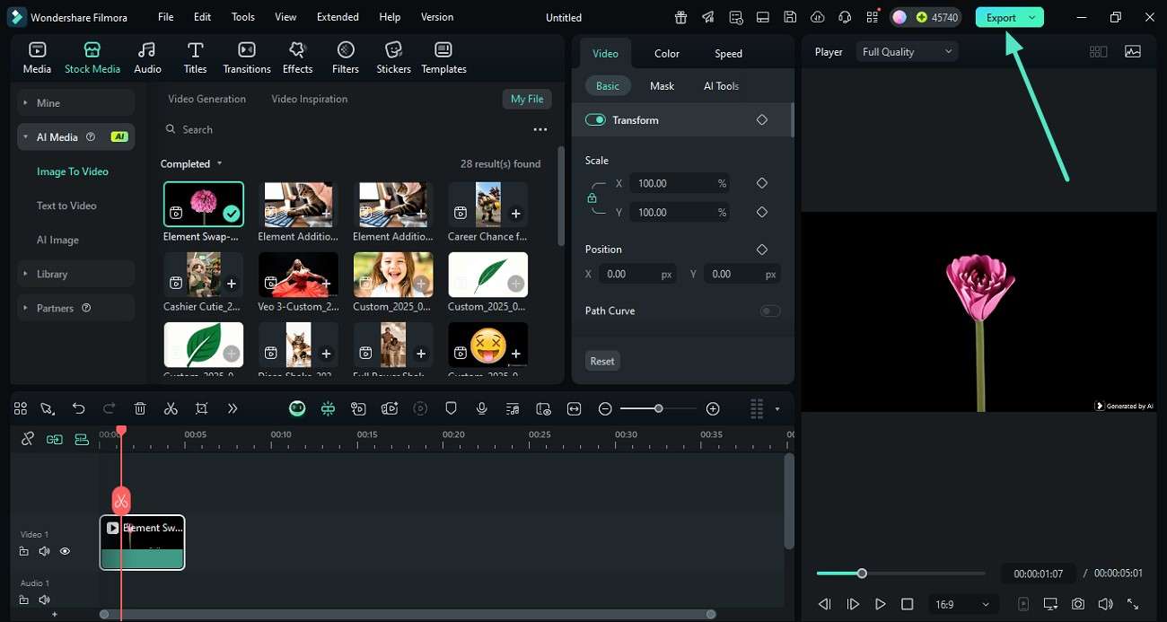 review video and export