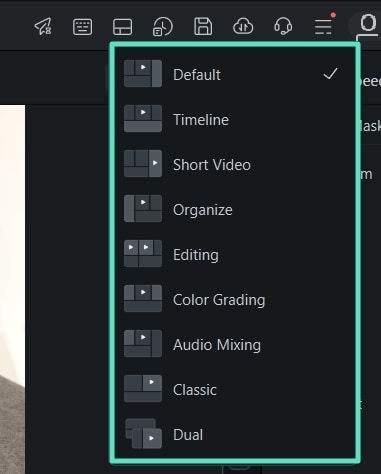 Layout modes in Filmora 16 for Windows