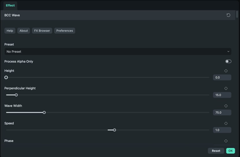 Modificando Efeitos de Boris FX