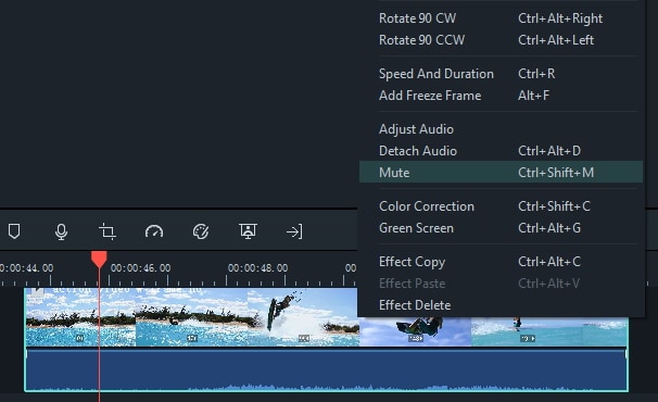 filmora edit audio
