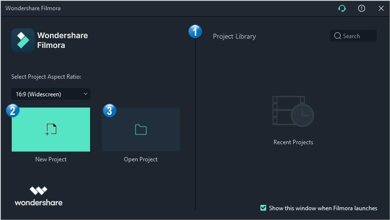 get familiar with the filmora interface to edit projects