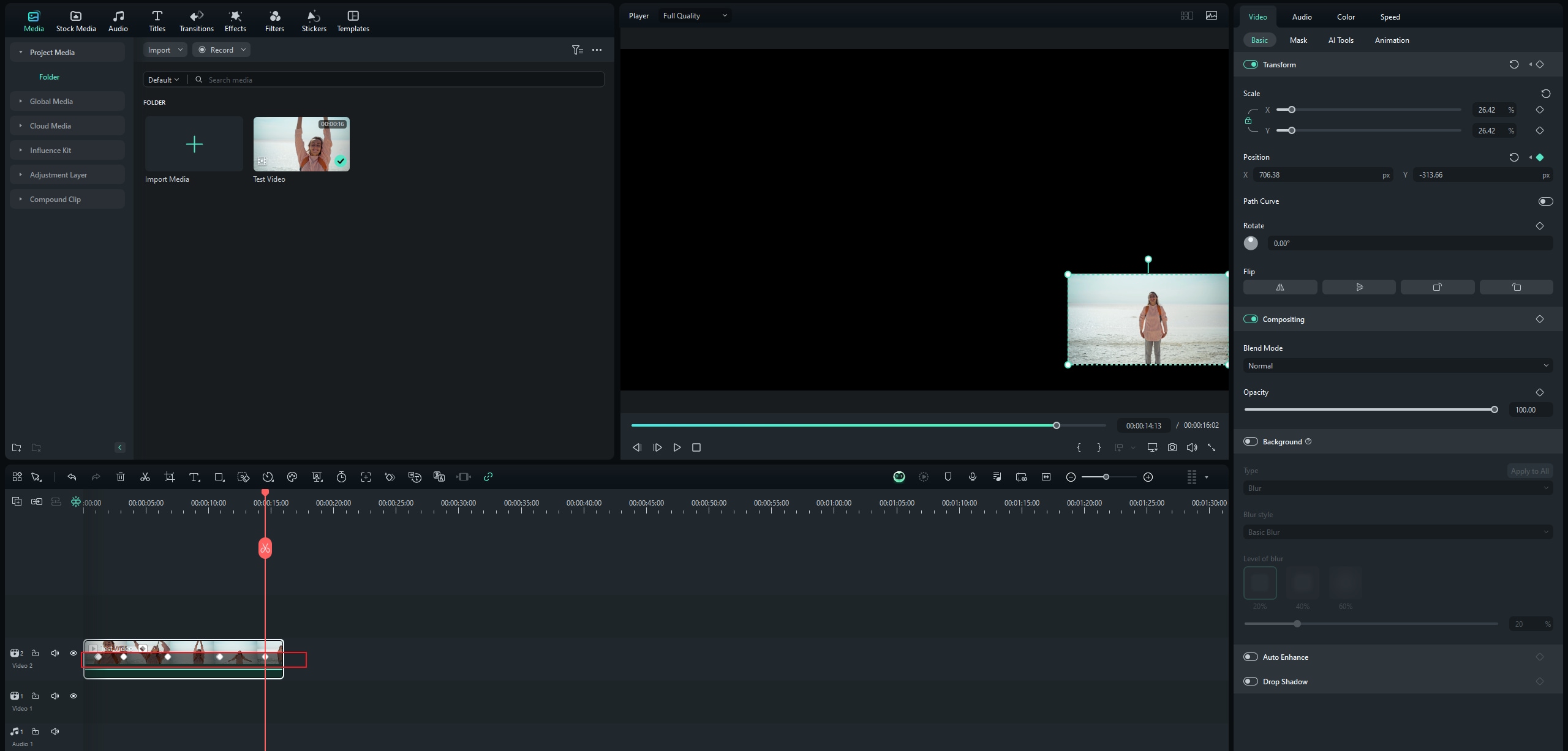 add position keyframe