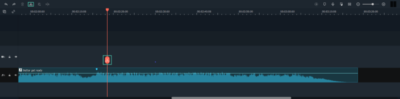 arregla pistas de audio en la línea de tiempo