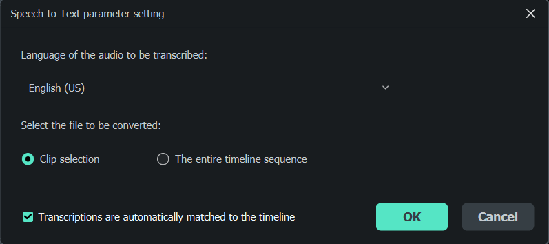 Pengaturan Parameter Speech-to-Text