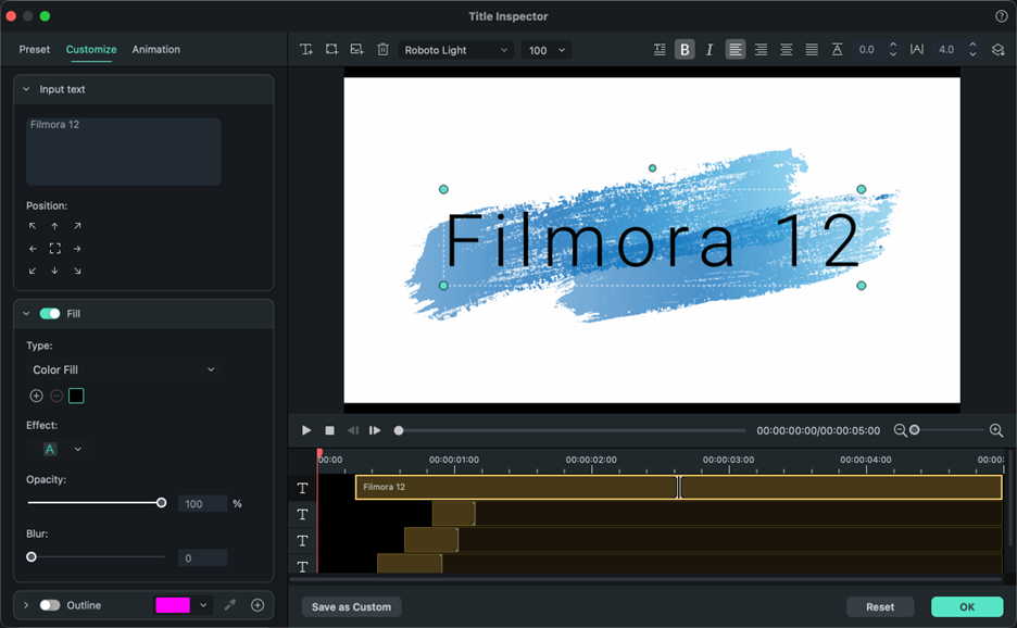 Cómo Animar Texto en Filmora Mac