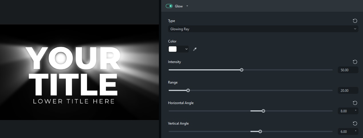 Customize Glow Effect Settings