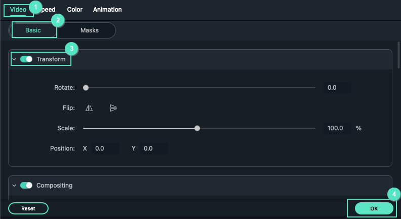 Transformando seu Vídeo no Filmora para Mac