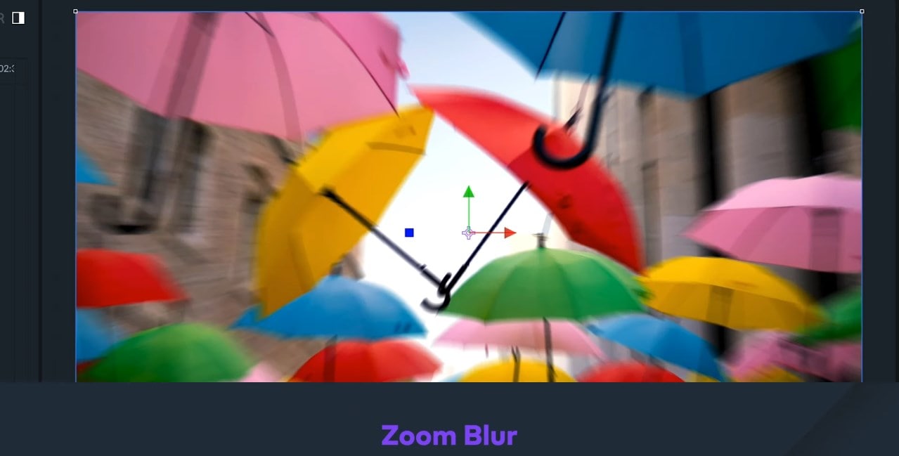 zoom blur