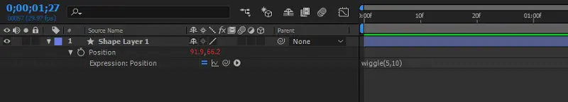 Adobe After Effects Add Wiggle
