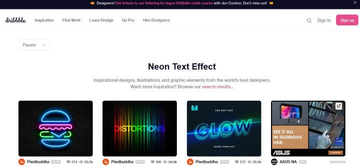 قوالب نصية neon 3