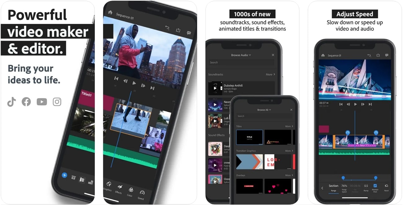 adobe premiere rush instagram video editor