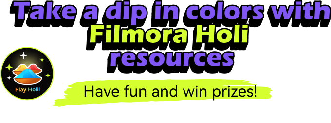 filmora holi