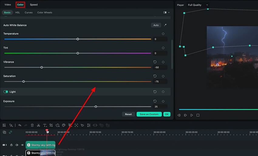 color correct your footage