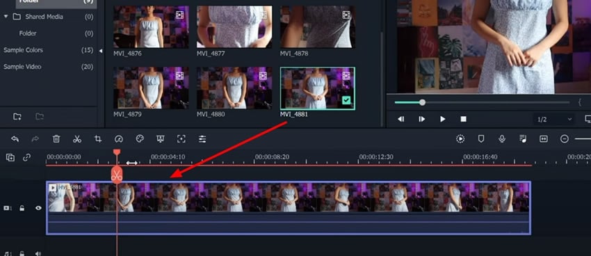 adding video to timeline