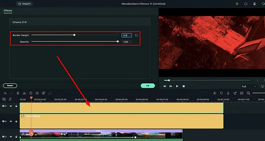 manage cinematic bar effect