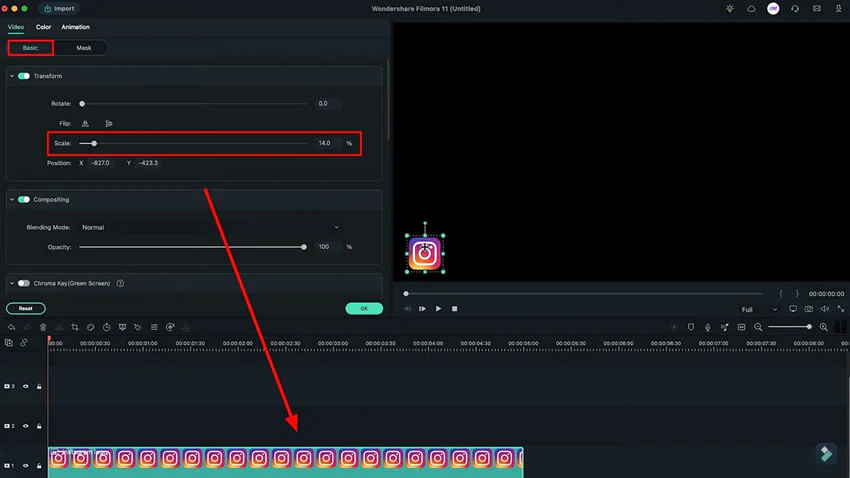 add logo and adjust scale